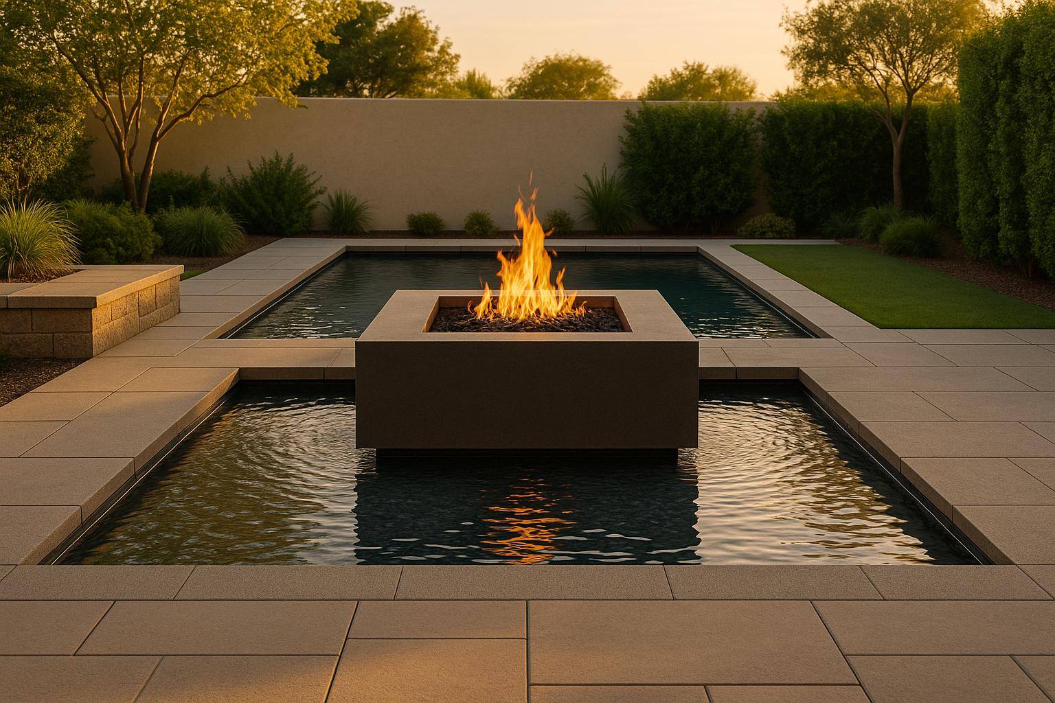 How to Combine Fire and Water Features in Outdoor Design - Pacific Pavers