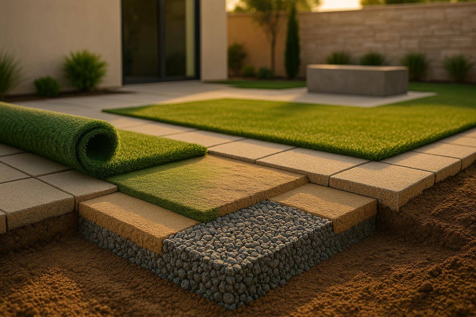 Best Base Materials for Synthetic Turf Installation - Pacific Pavers