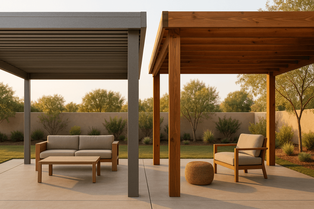 Alumawood vs. Wood Patio Covers: Key Differences