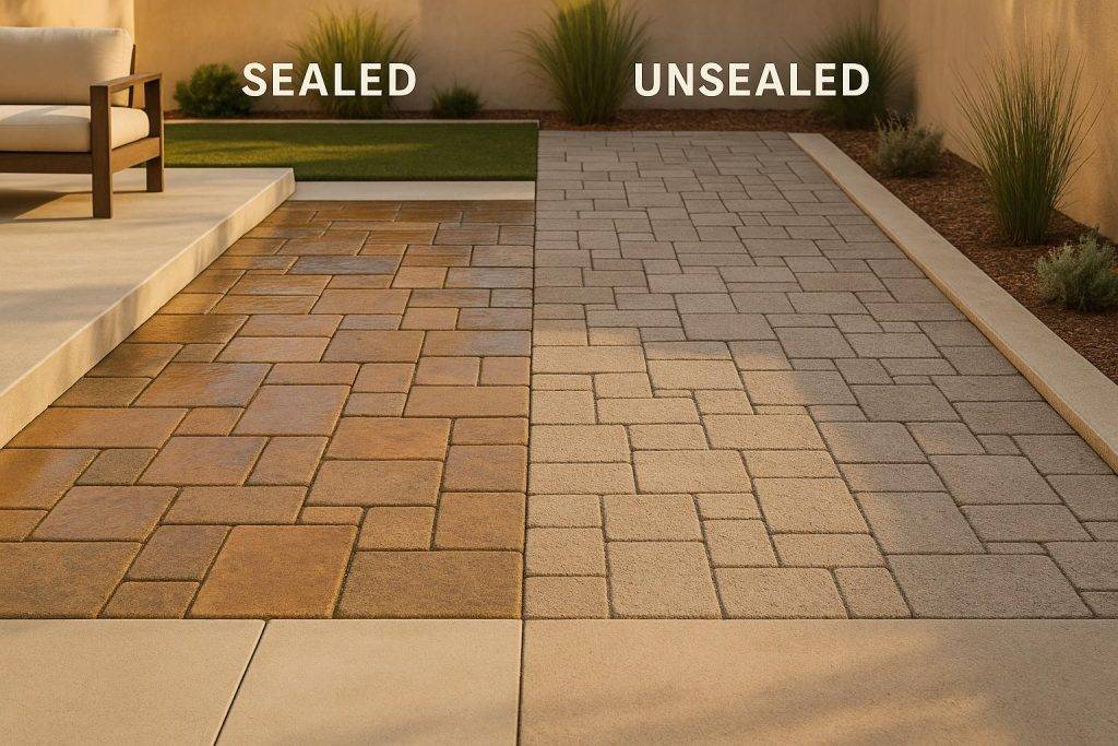 Sealed vs. Unsealed Pavers: Key Differences